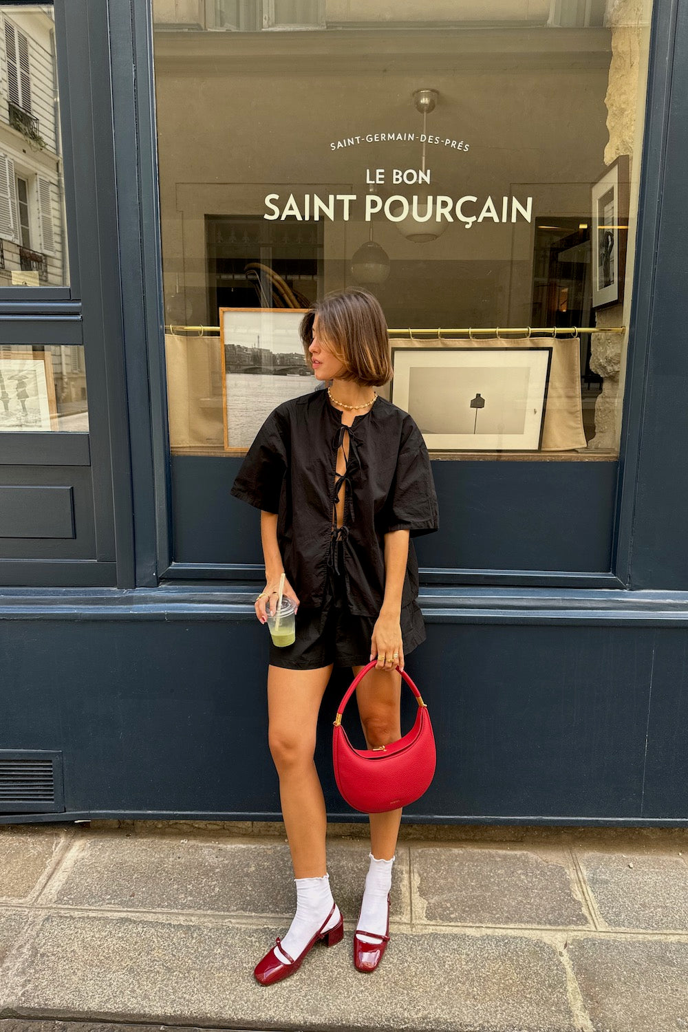 Naomi Smock Top Black