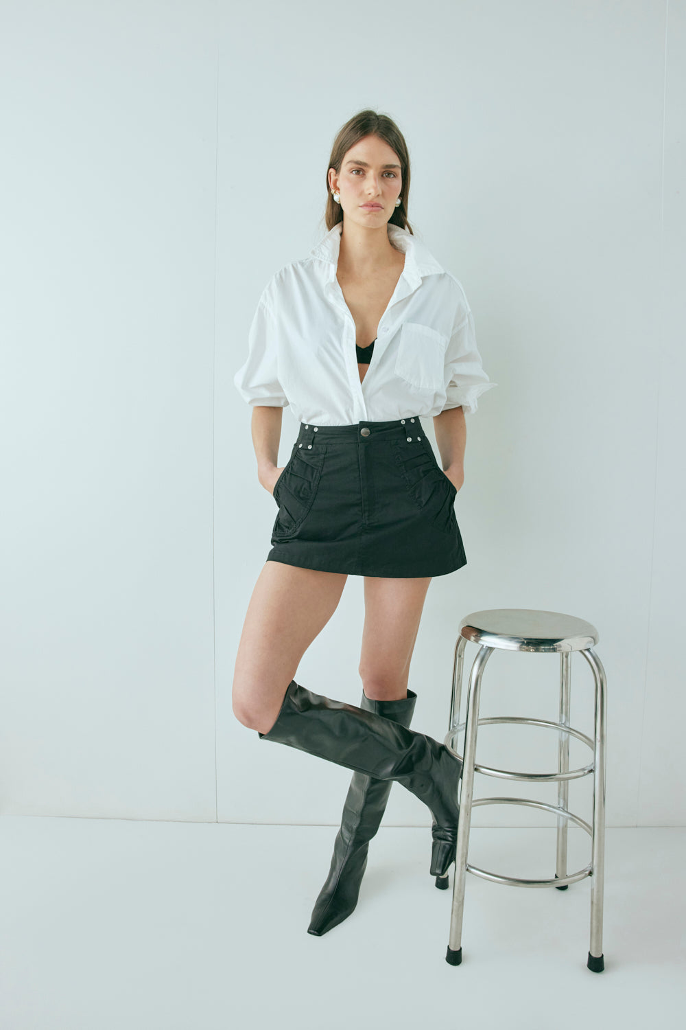 Cleo Mini Skirt Black