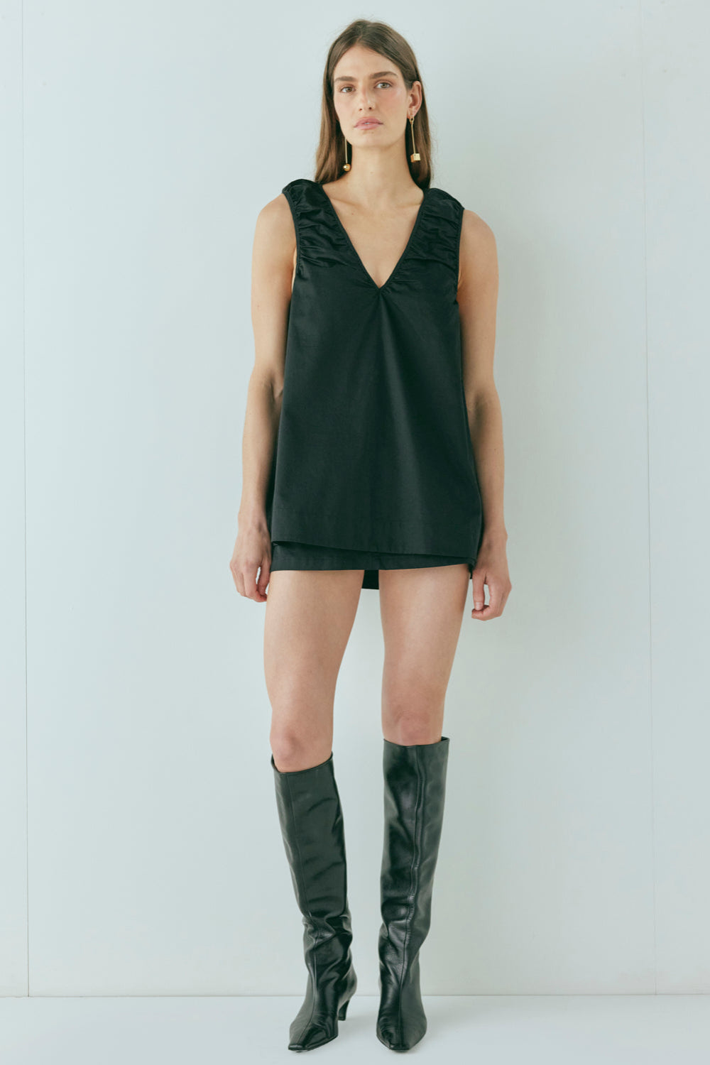 Fira Tunic Top Black