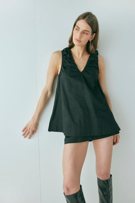 Fira Tunic Top Black