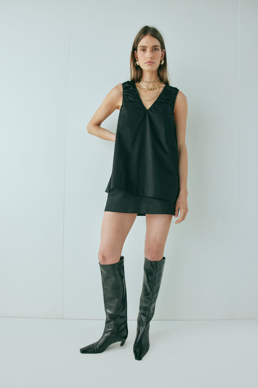 Cleo Mini Skirt Black