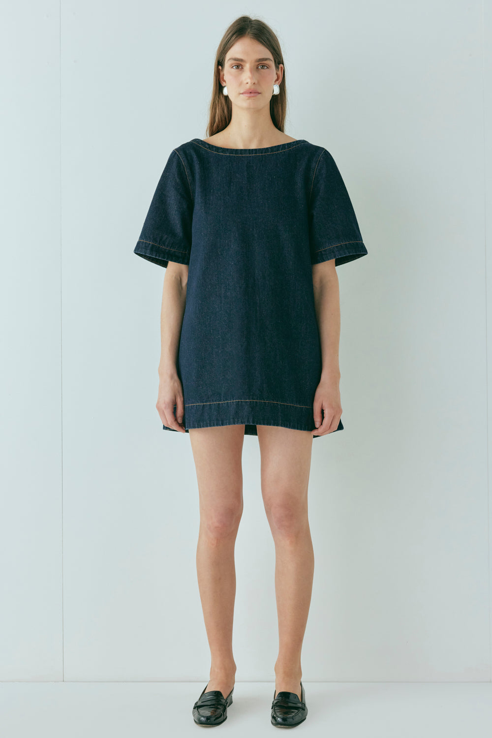 Peyton Denim Mini Dress Indigo
