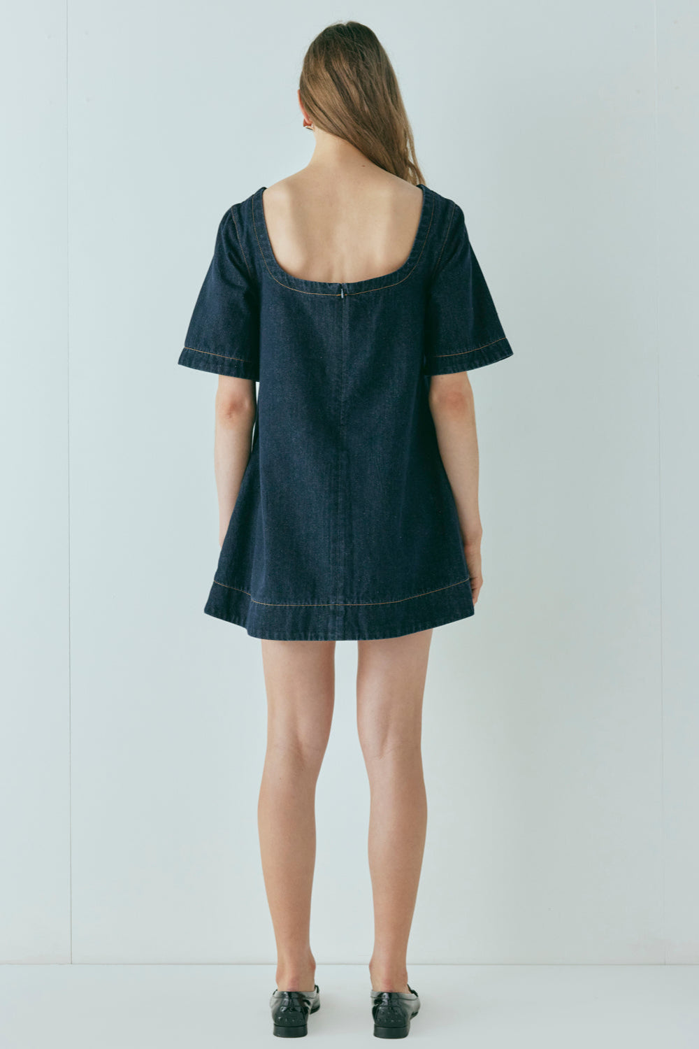 Peyton Denim Mini Dress Indigo