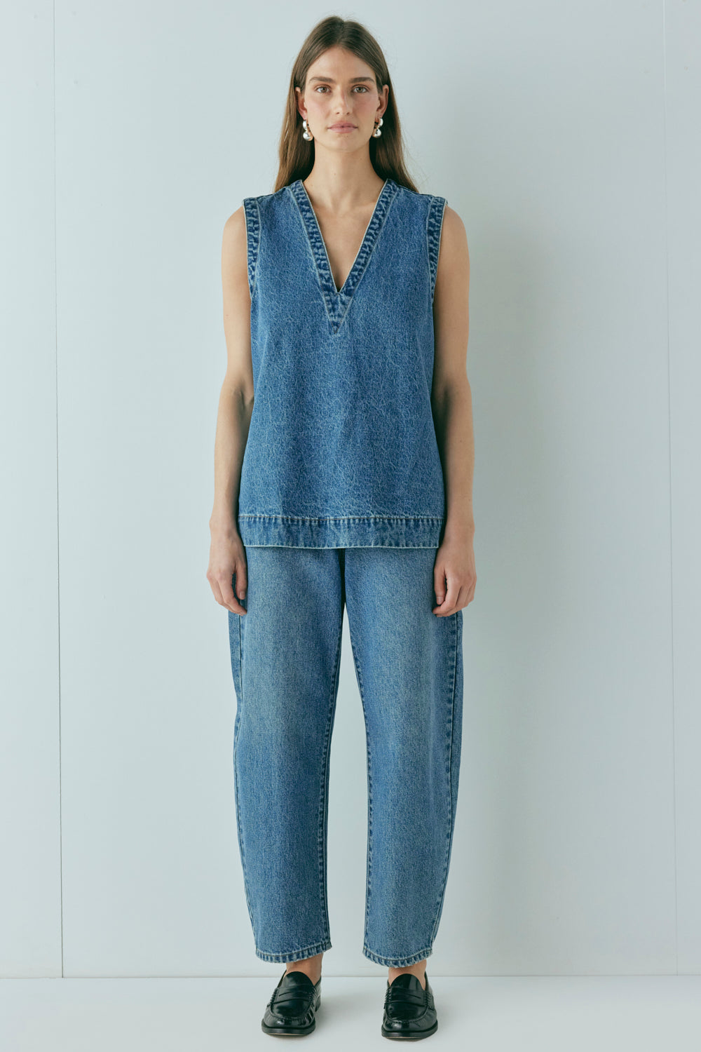 Lex Barrel Denim Jeans Blue
