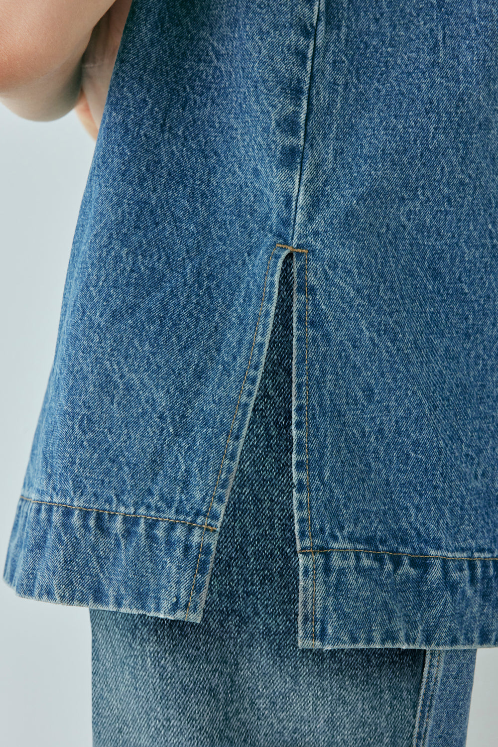 Muni Denim Tunic Top Blue