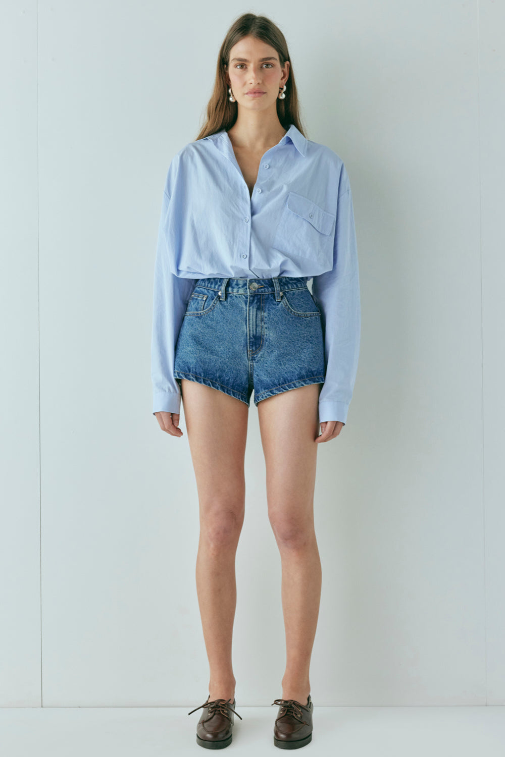 Mimi Denim Shorts Blue