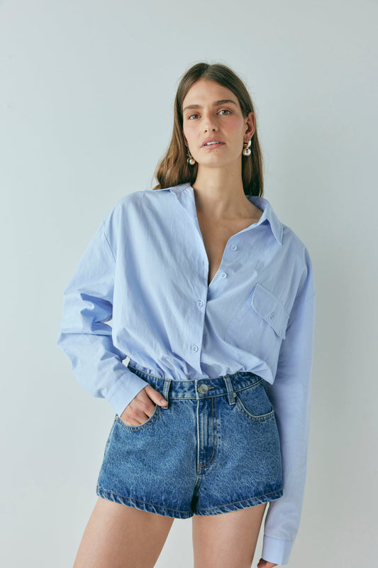 Mimi Denim Shorts Blue