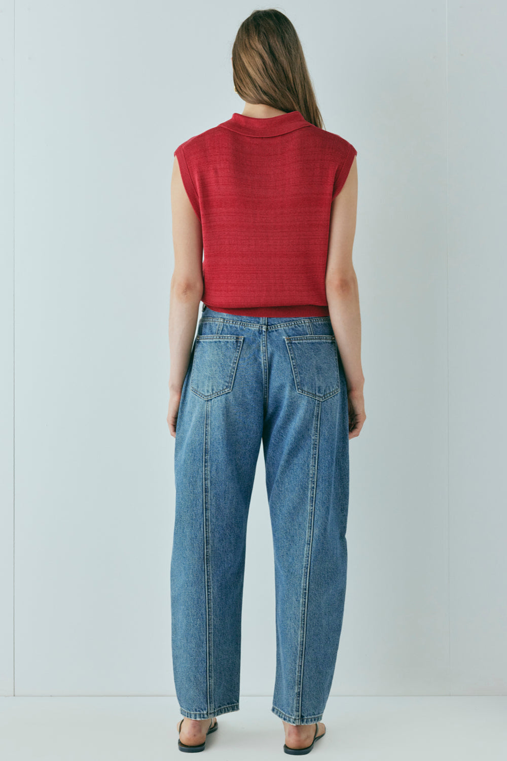 Aubrey Knit Top Red