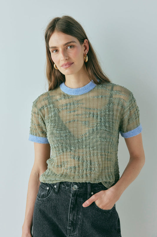 Elvi Knit Top Khaki