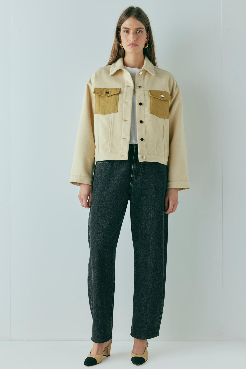 Elani Trucker Jacket Oat