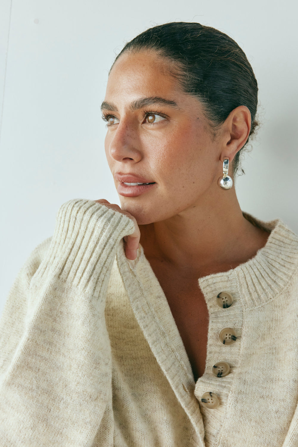 Blair Knit Jumper Oat Marle