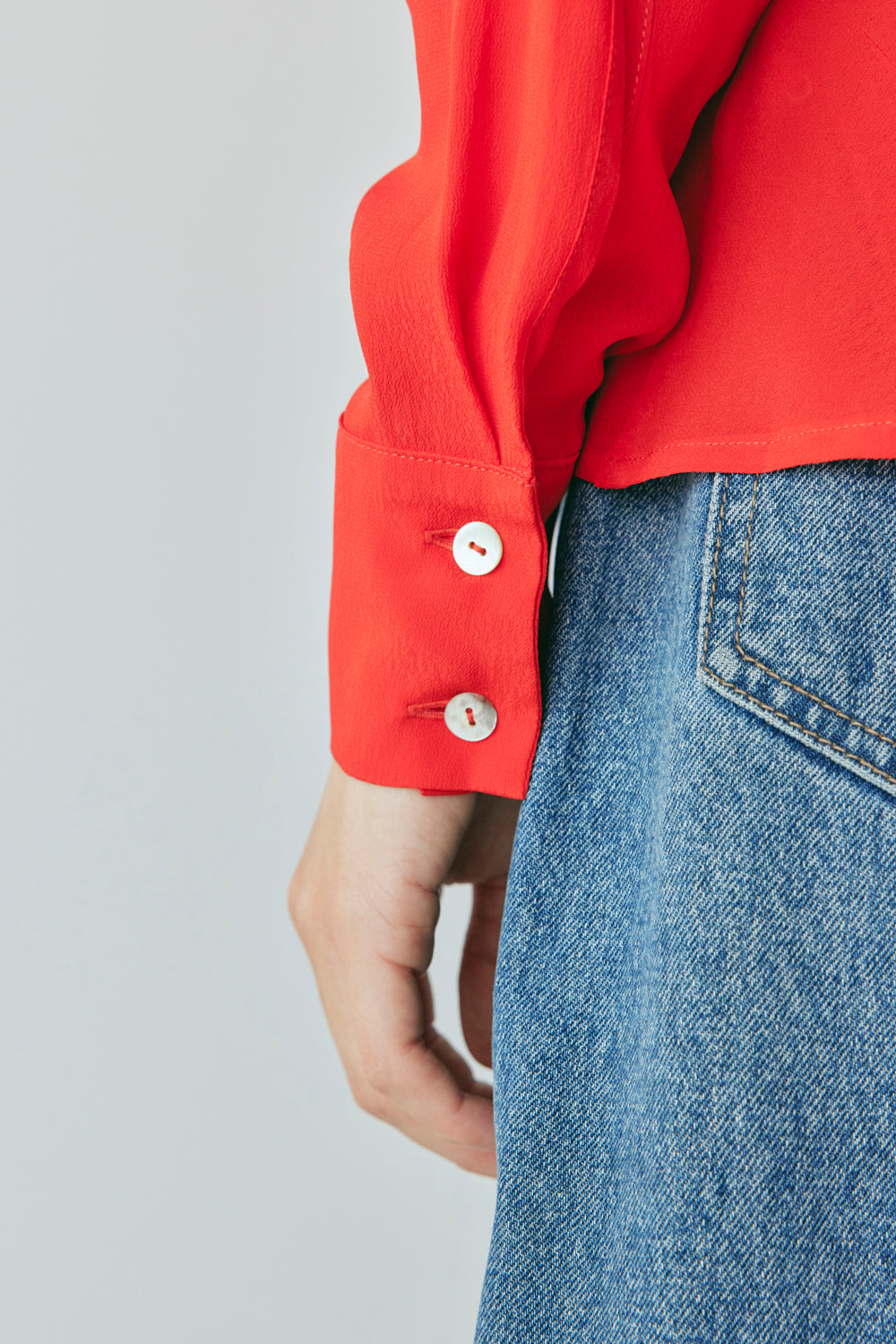 Mila Bias Shirt Red