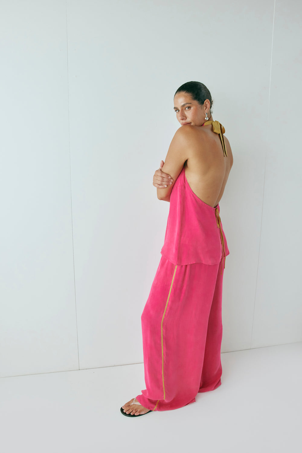 Moonscapes Pants Fuchsia
