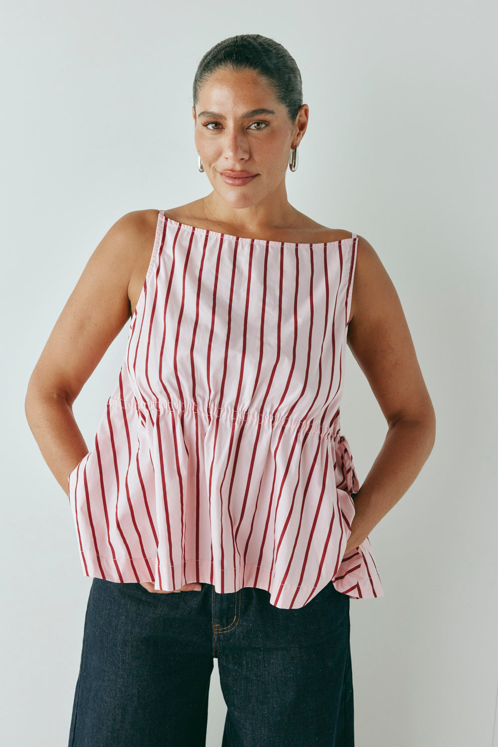 Indi Top Berry Stripe