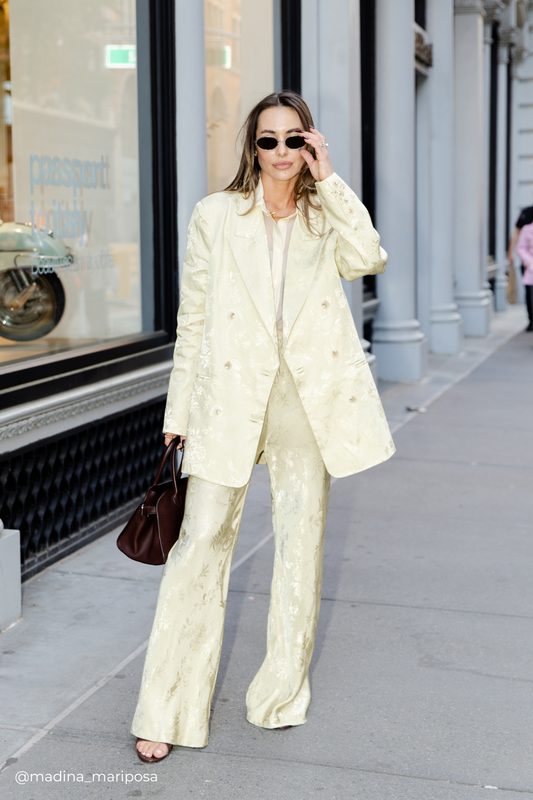 Kyra Jacquard Blazer Pistachio