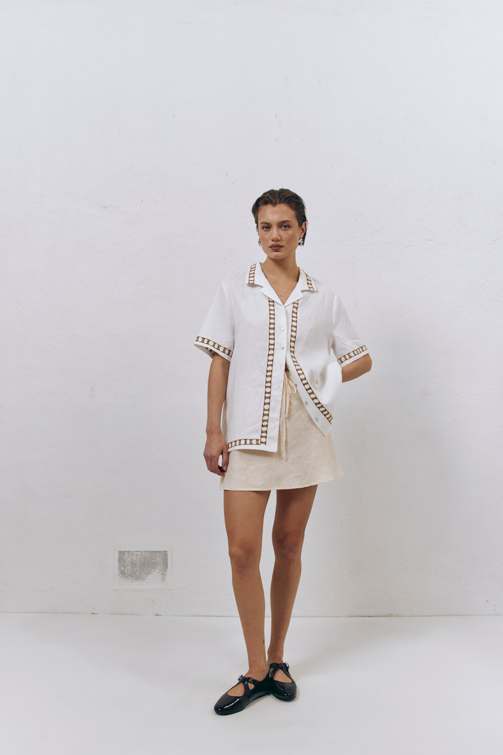 Ricci Linen Shirt Skyros