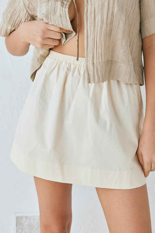 Elka Mini Skirt Cream