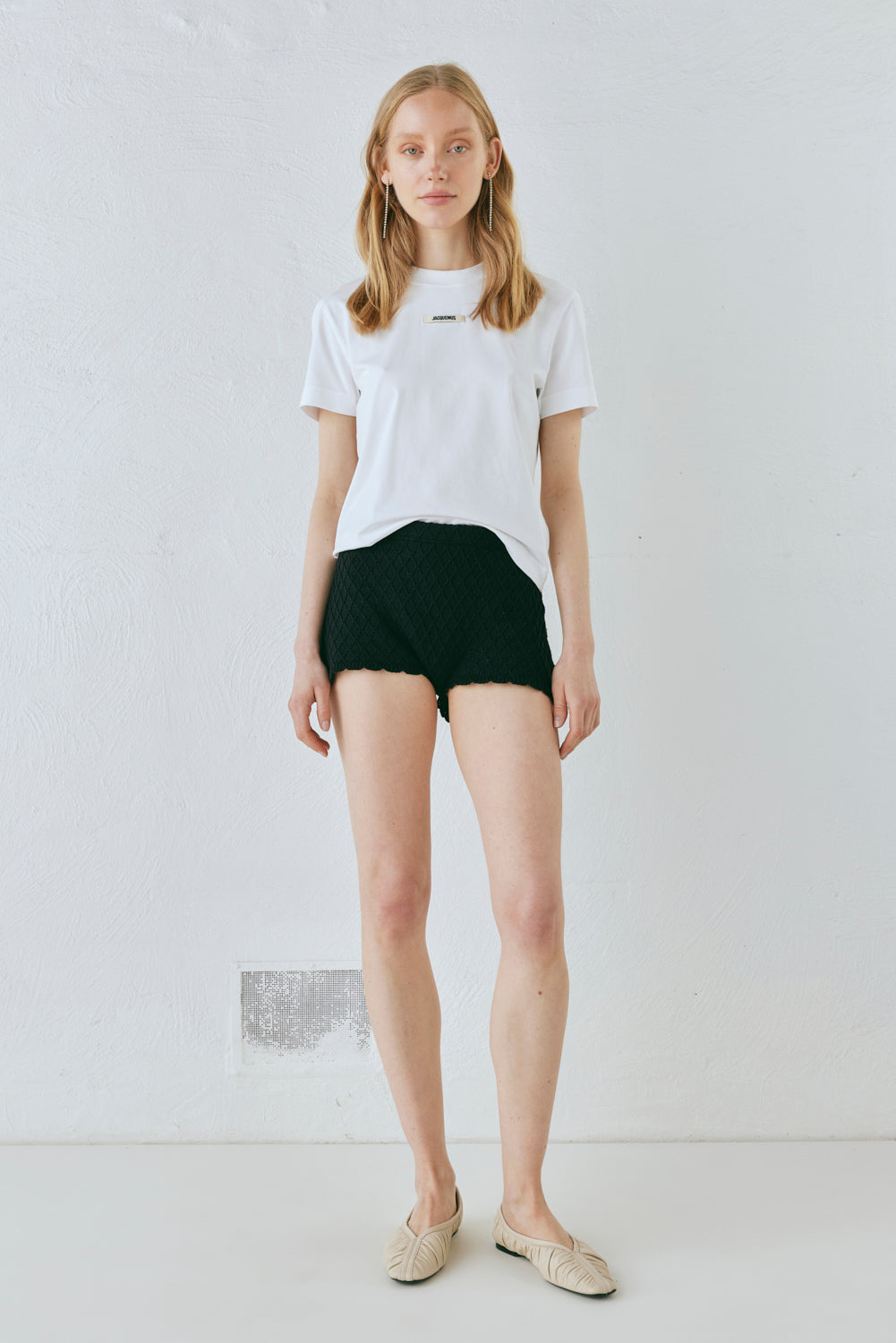 Inner Glow Knit Shorts Black