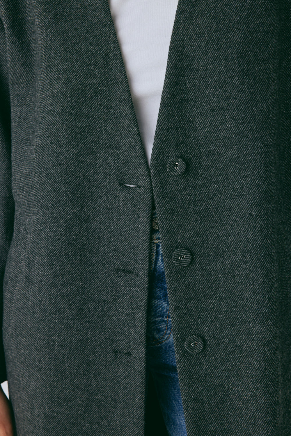 Vale Trench Coat Charcoal