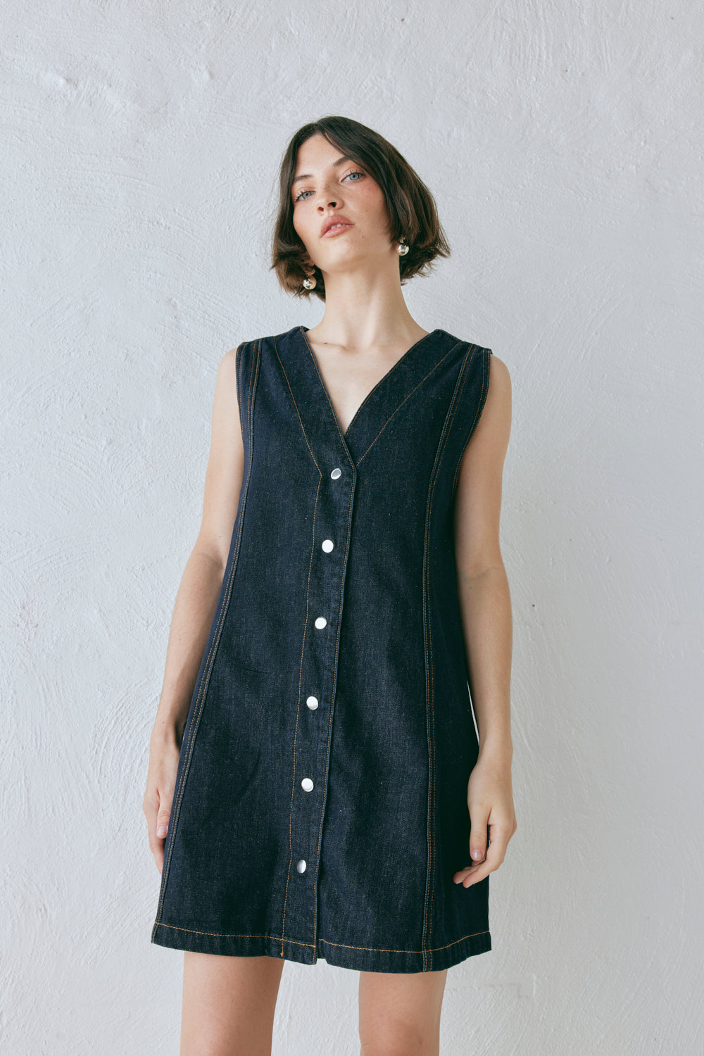 Aston Denim Mini Dress Indigo