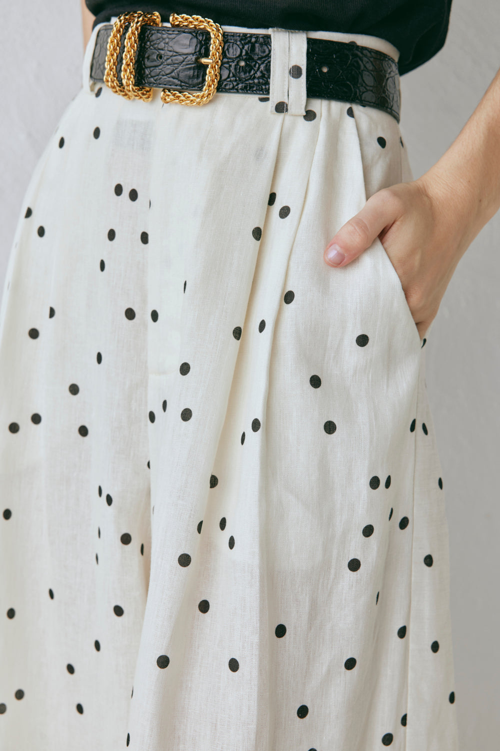 Skye Linen Pants Dot