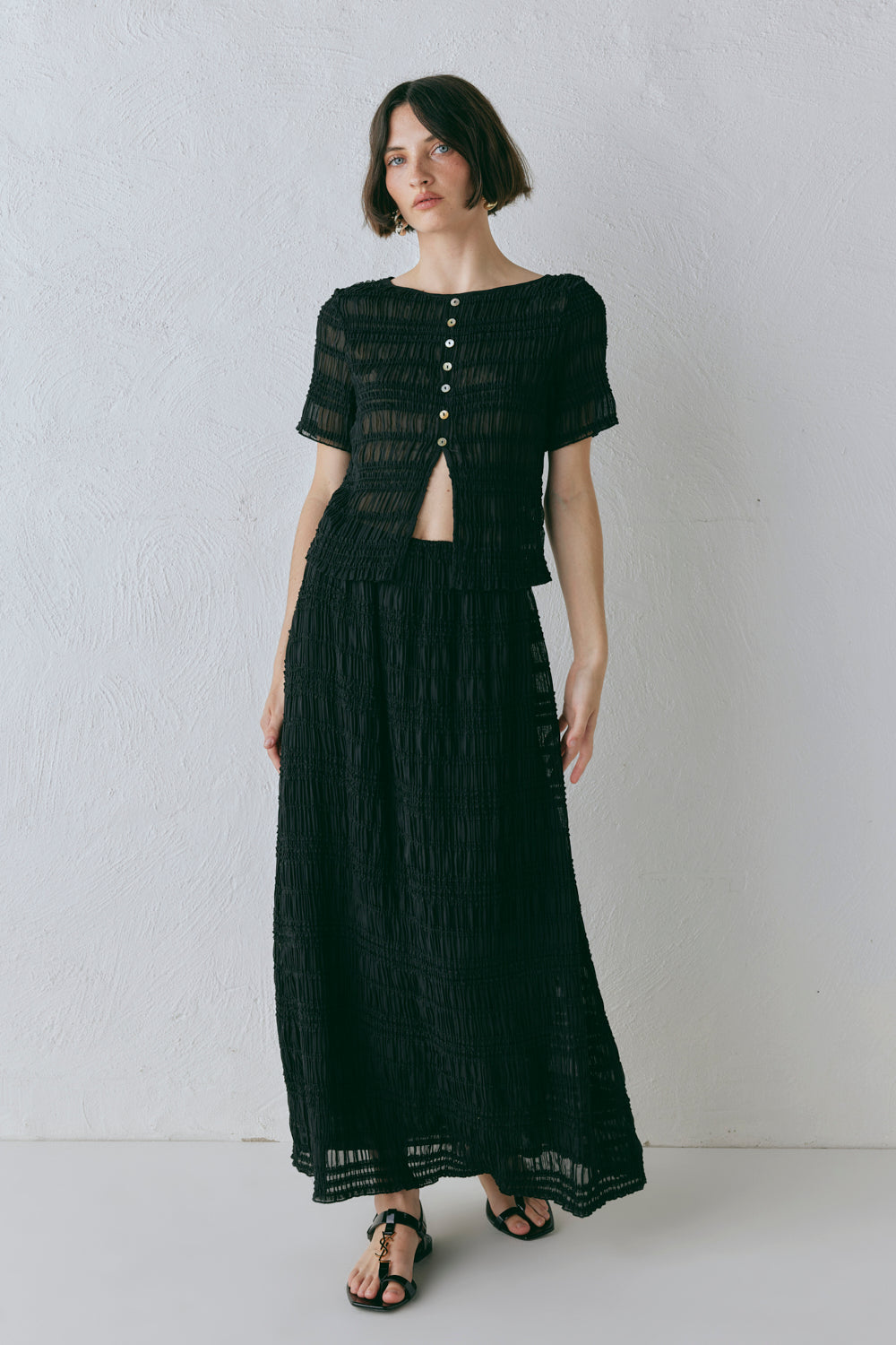Mia Midi Skirt Black