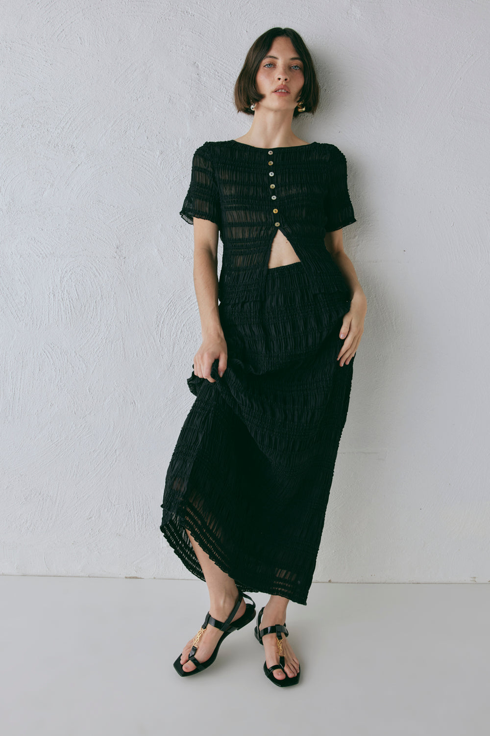 Mia Midi Skirt Black