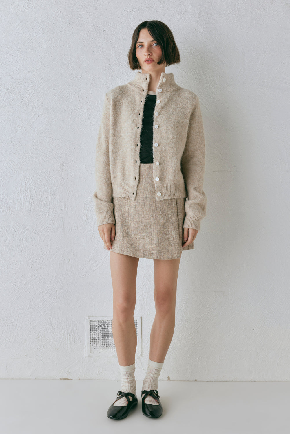 Henley Knit Cardigan Marle
