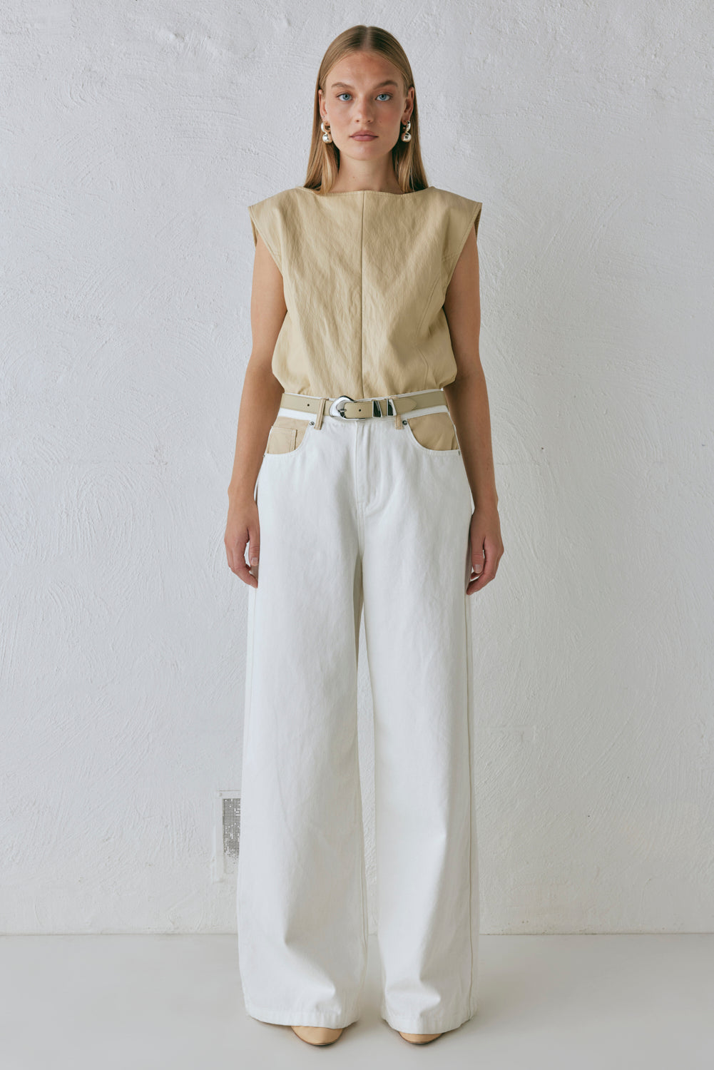 Sutton Denim Jeans White