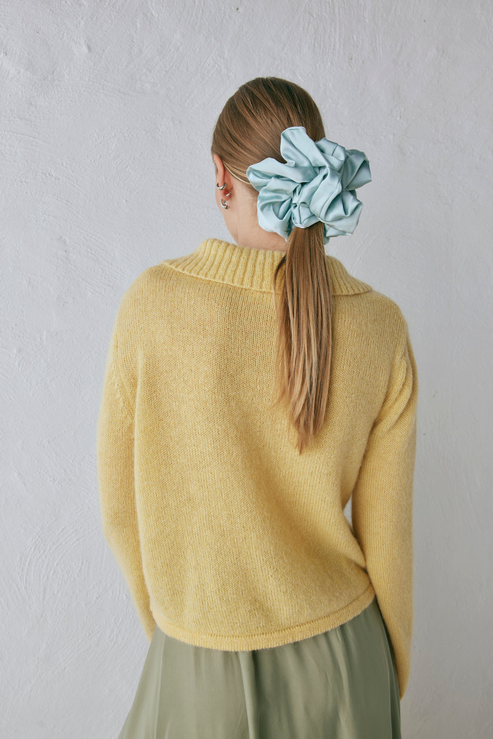 Avery Knit Cardigan Lemon