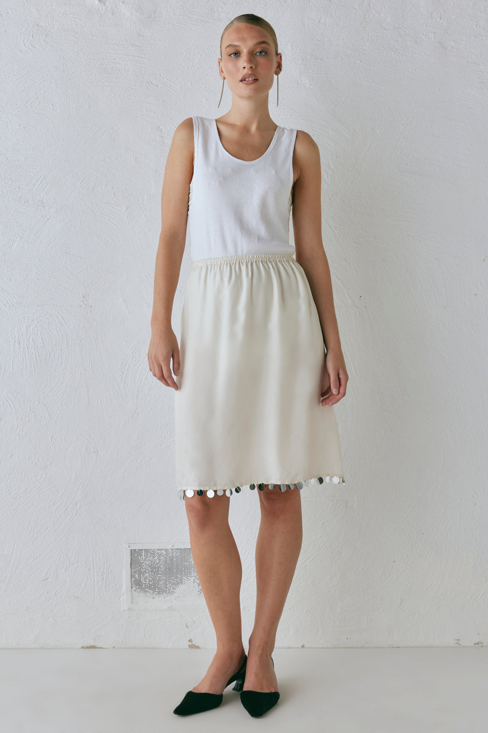Spritz Midi Skirt Cream