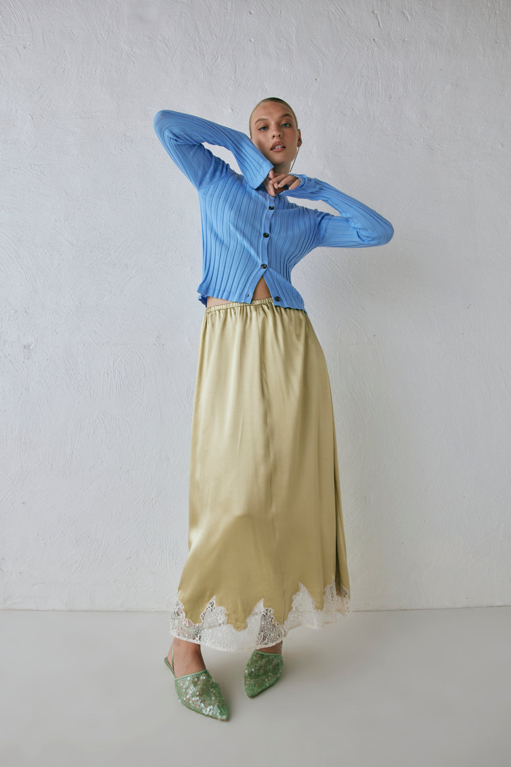 Hattie Knit Top Blue