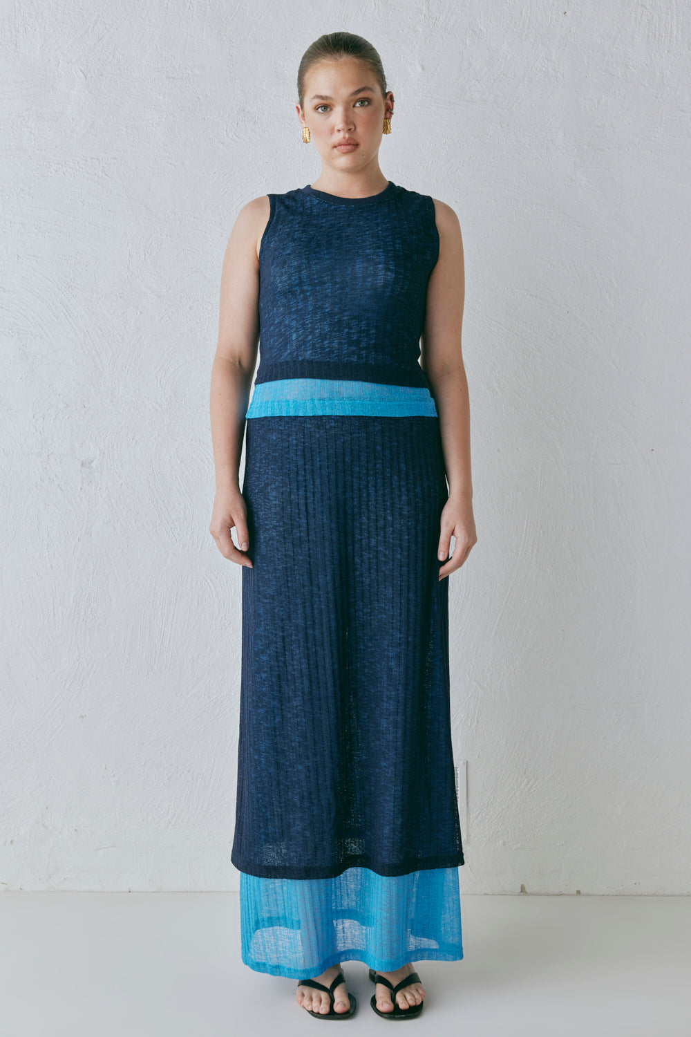 Jil Maxi Skirt Navy