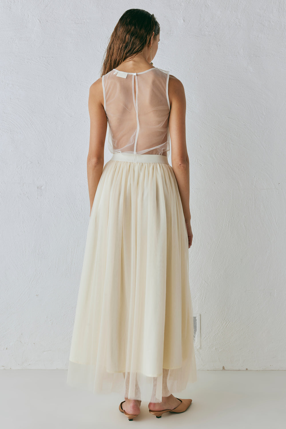 Irina Maxi Skirt Cream