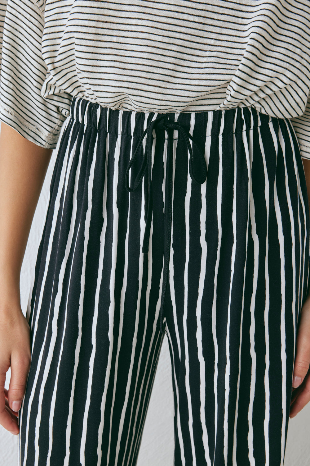 Rieti Pants Black Stripe