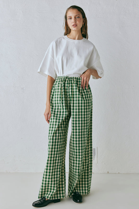 Raya Pants Green Check