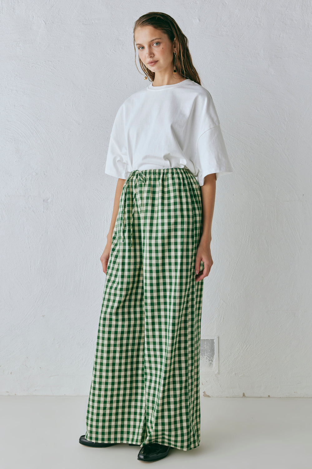 Raya Pants Green Check