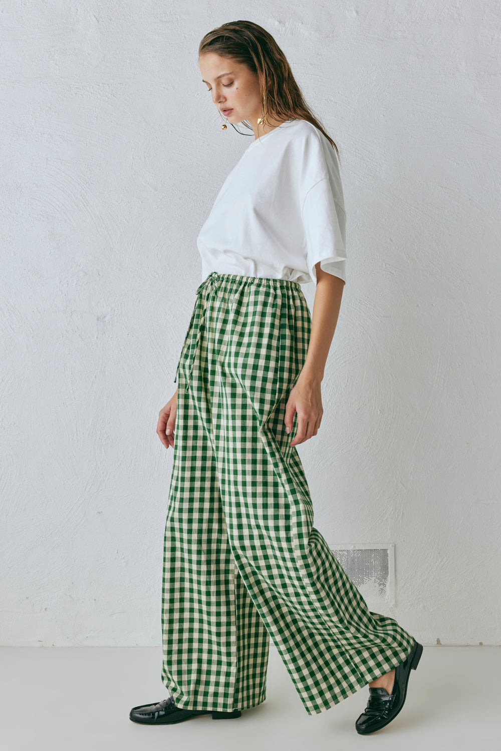 Raya Pants Green Check