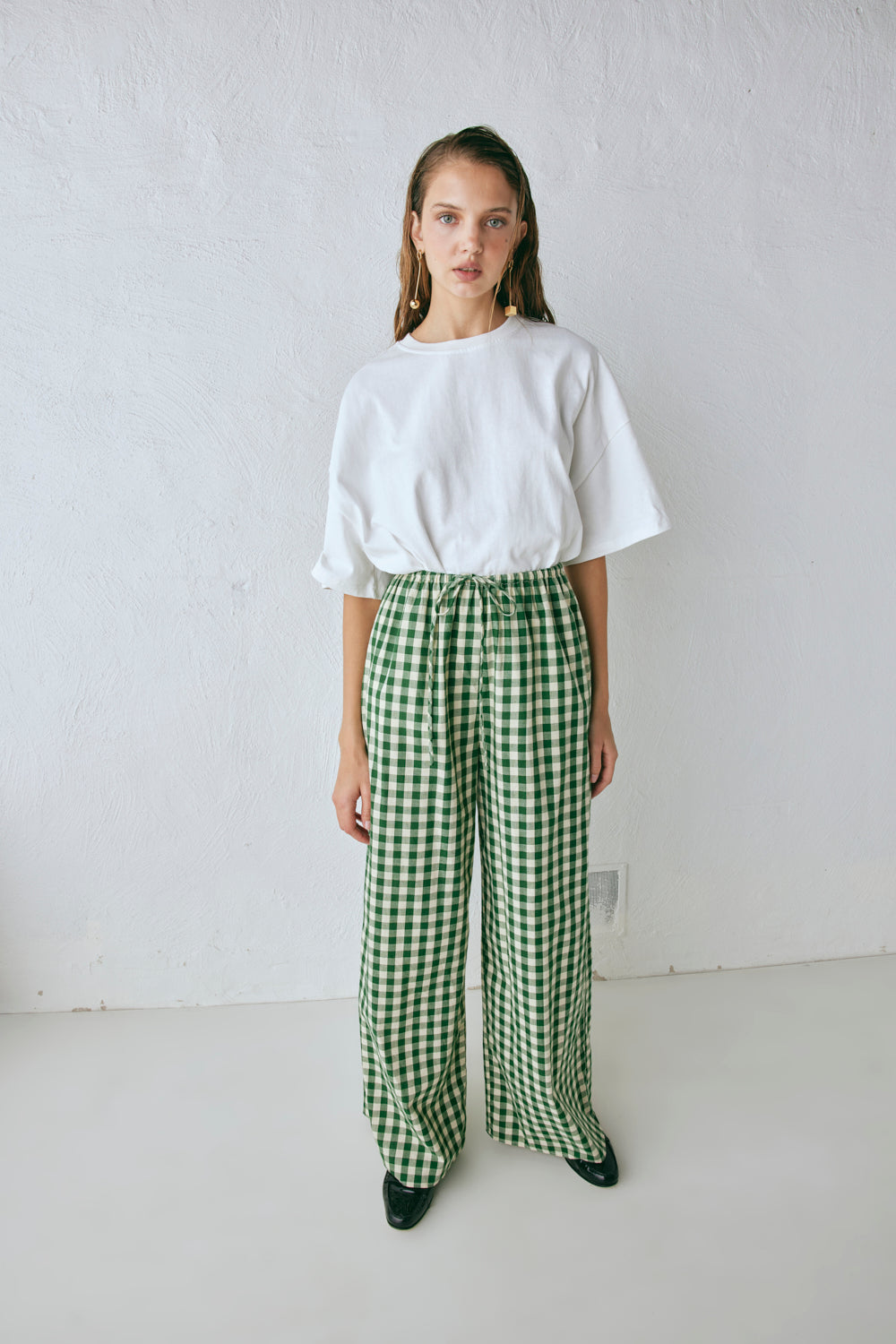 Raya Pants Green Check