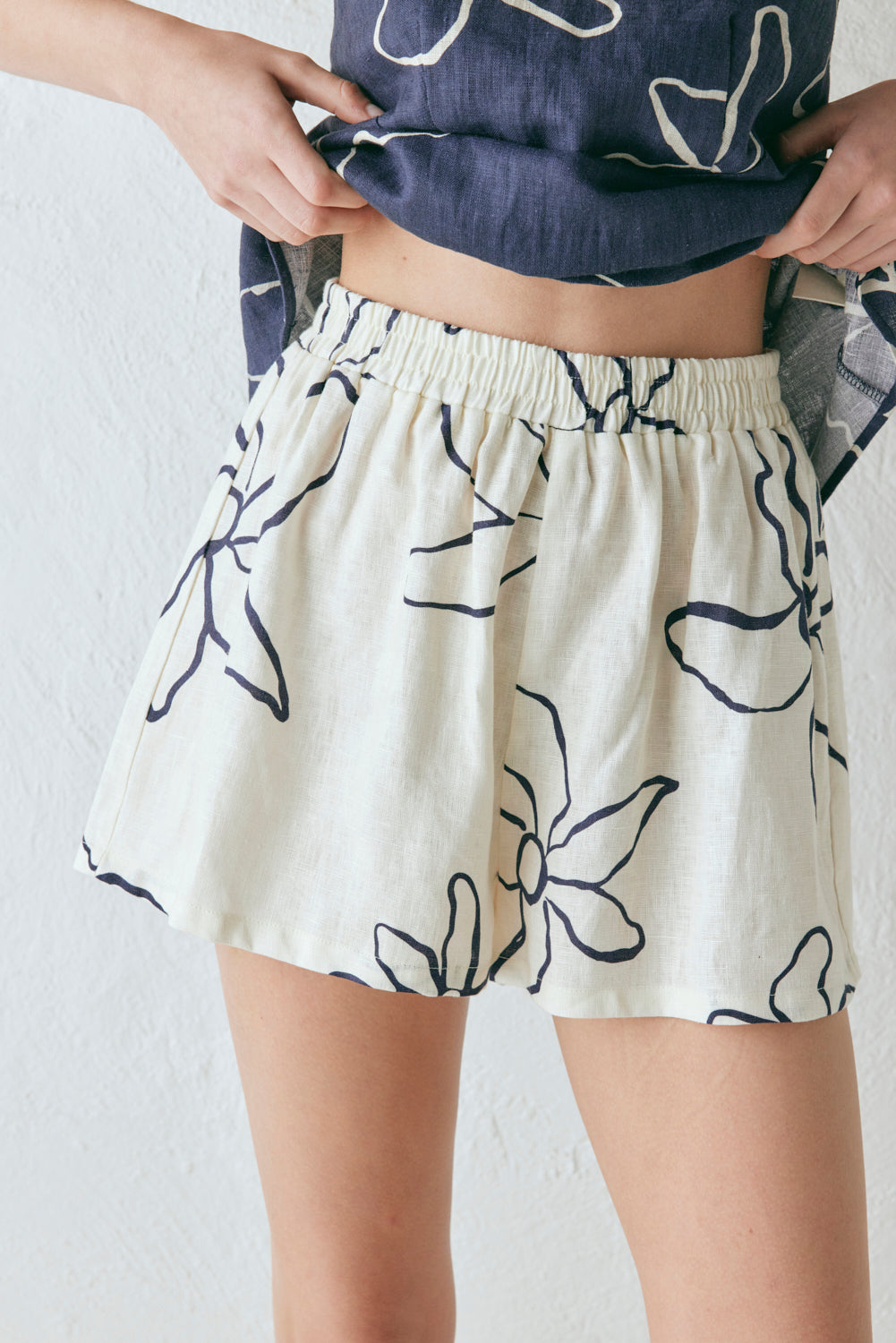 Gabbi Linen Shorts Fleur