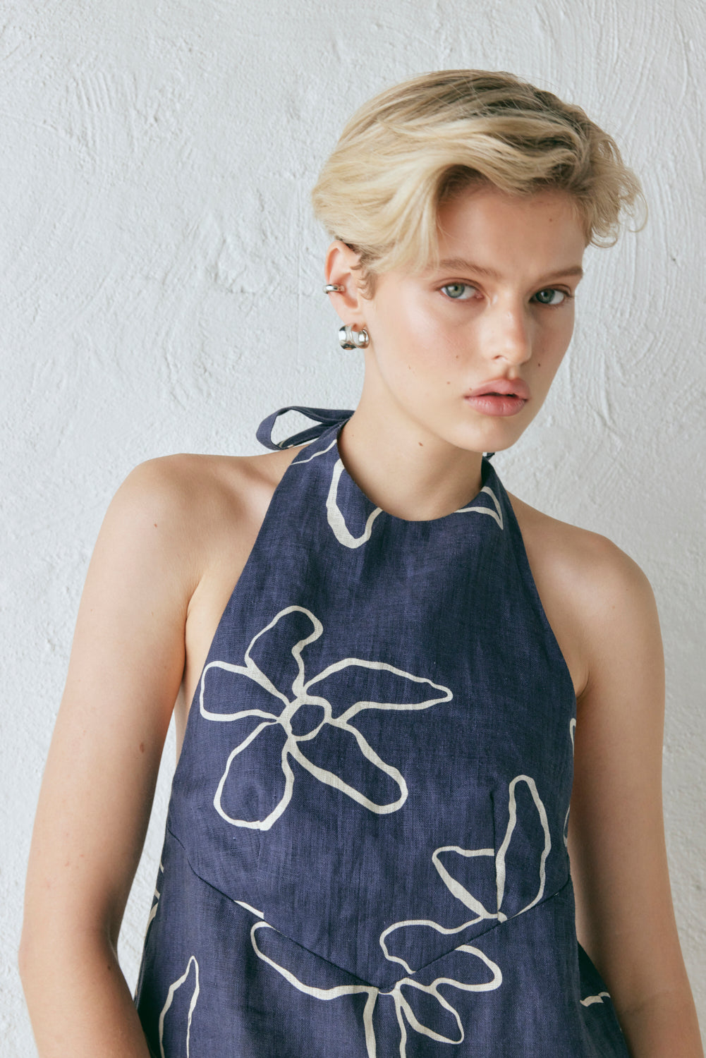 Sierra Linen Top Fleur