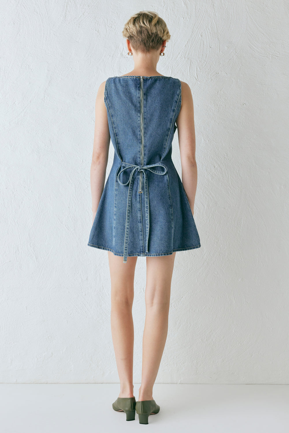 Chloe Denim Mini Dress Blue