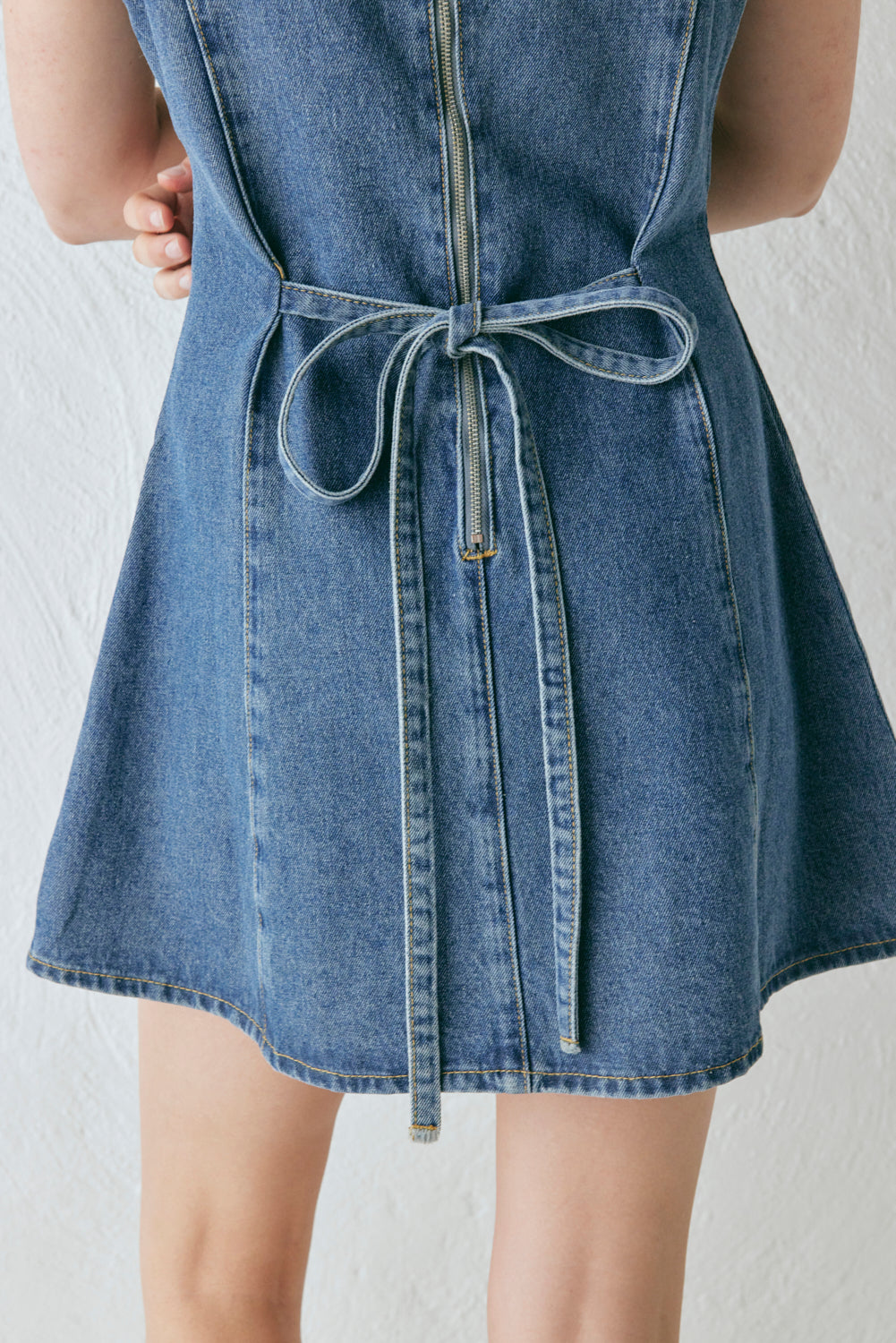 Chloe Denim Mini Dress Blue
