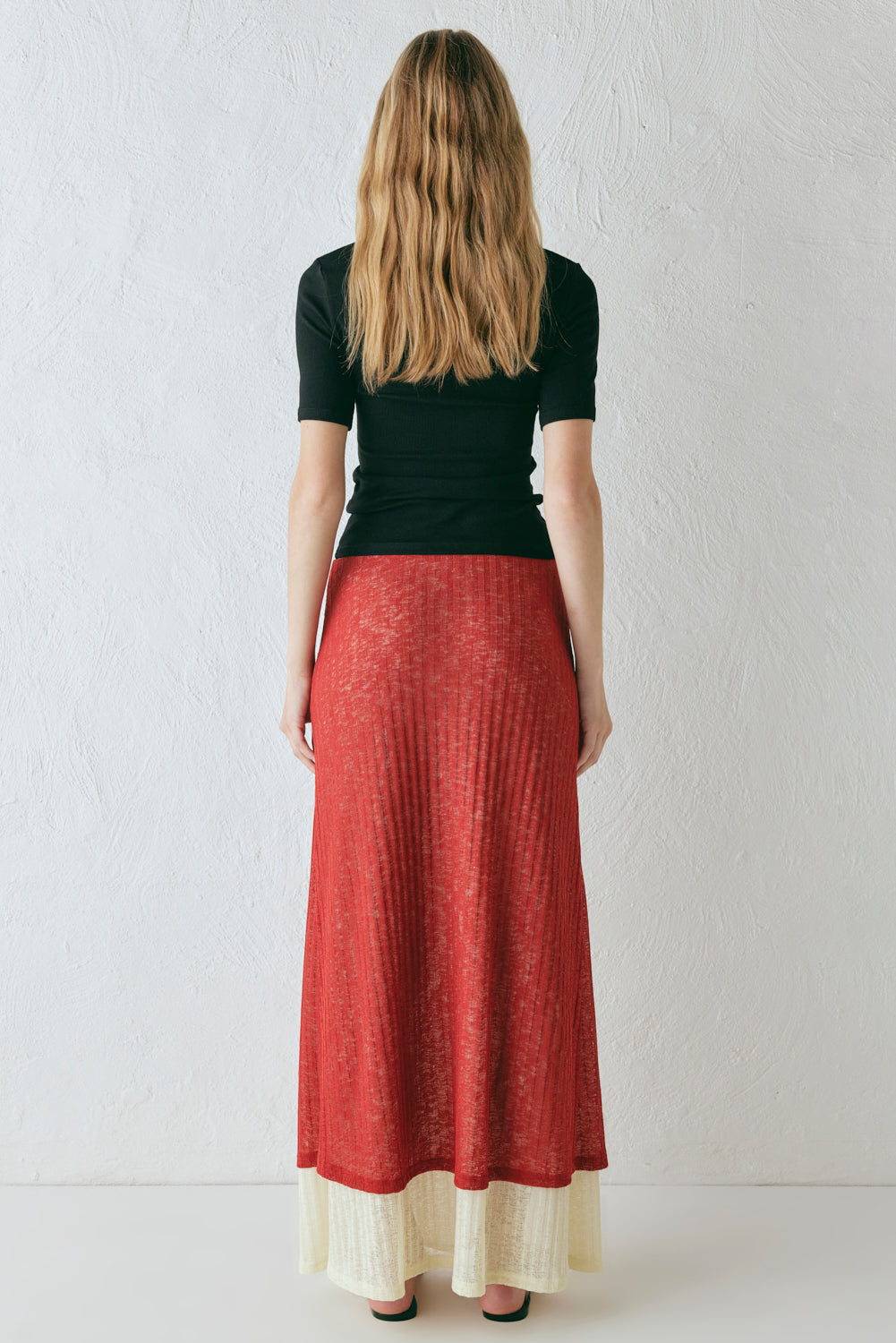 Jil Maxi Skirt Burnt Red