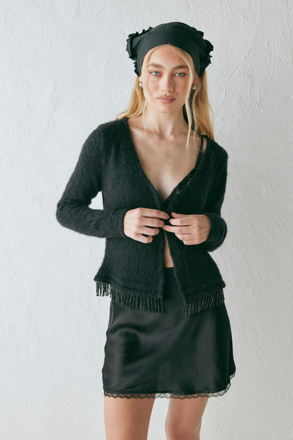 Edie Knit Cardigan Black