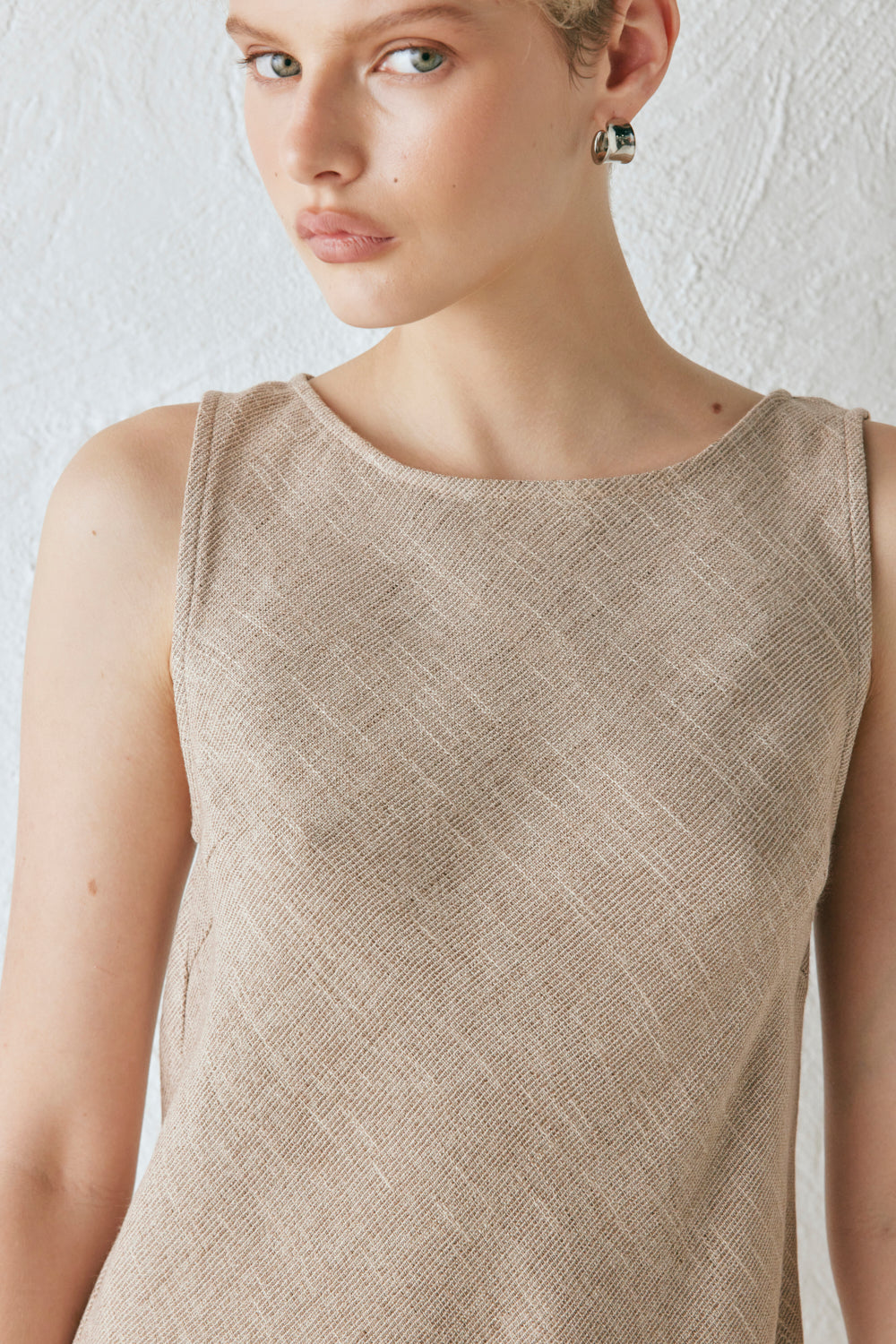 Zaria Mini Dress Beige
