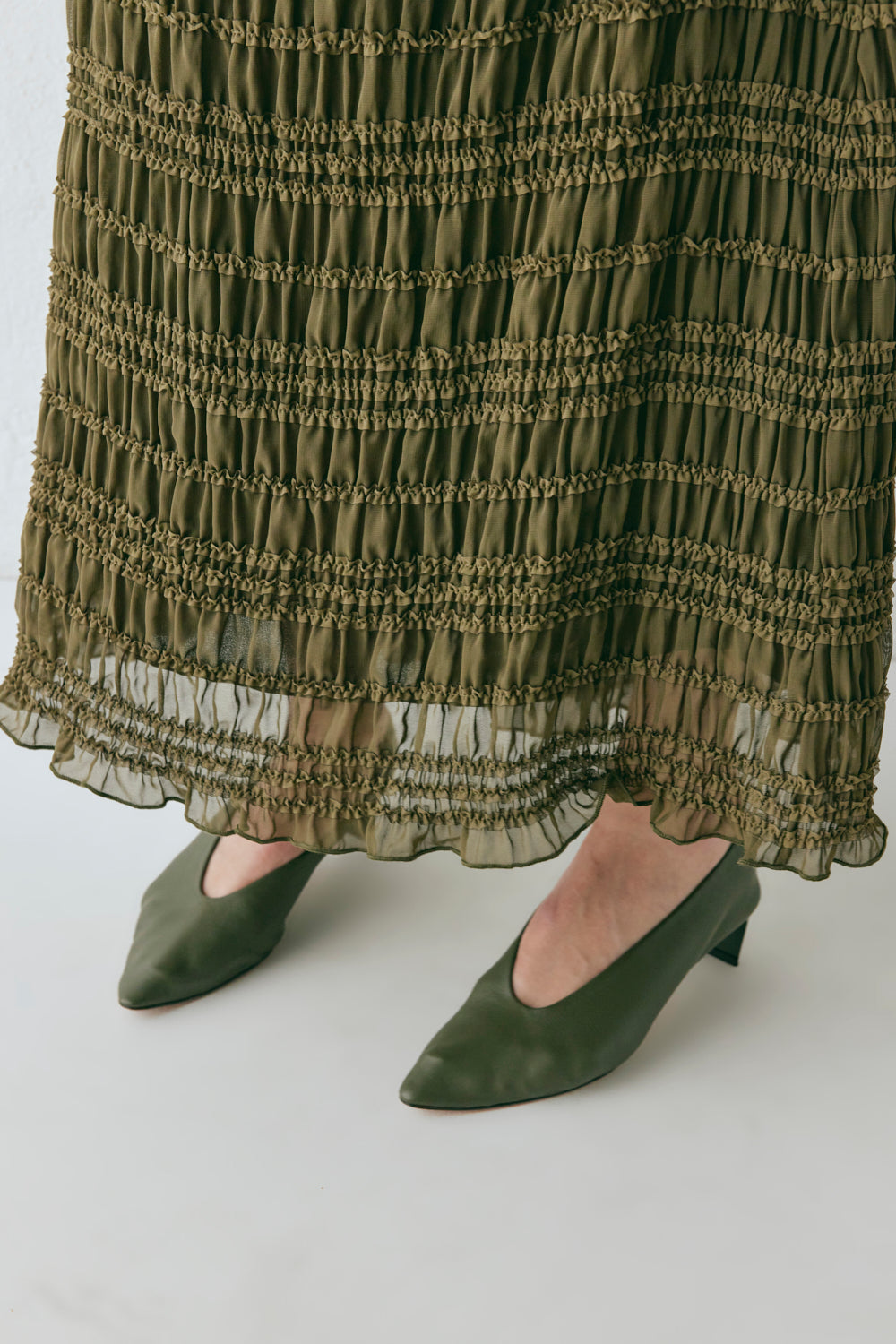 Mia Midi Skirt Khaki