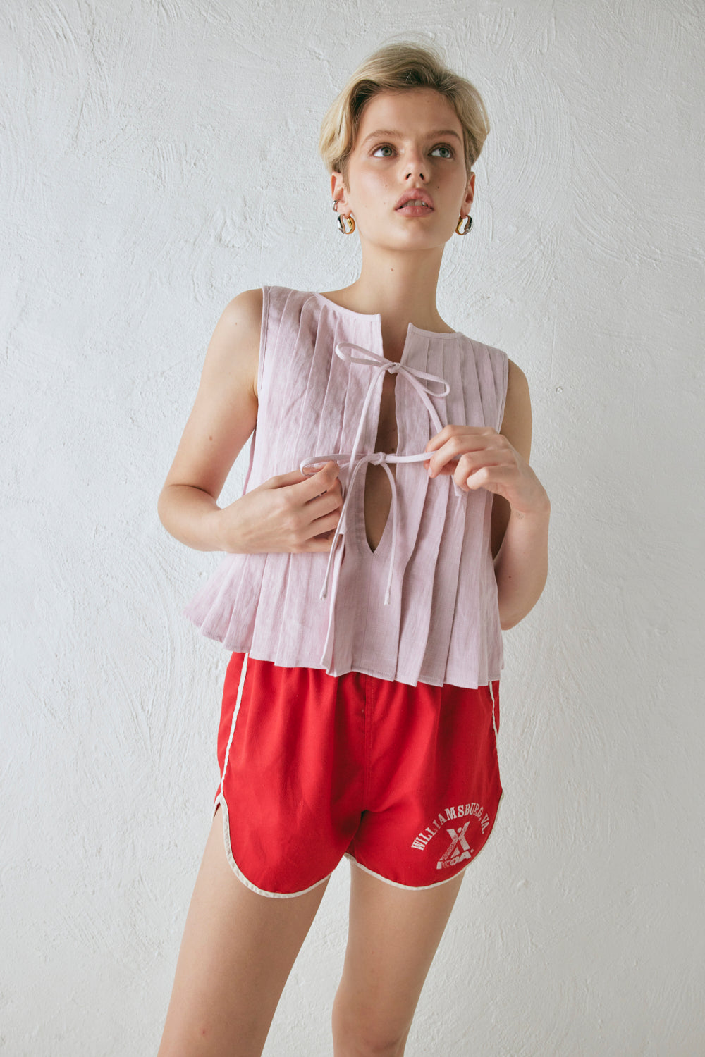 Valeria Linen Top Musk