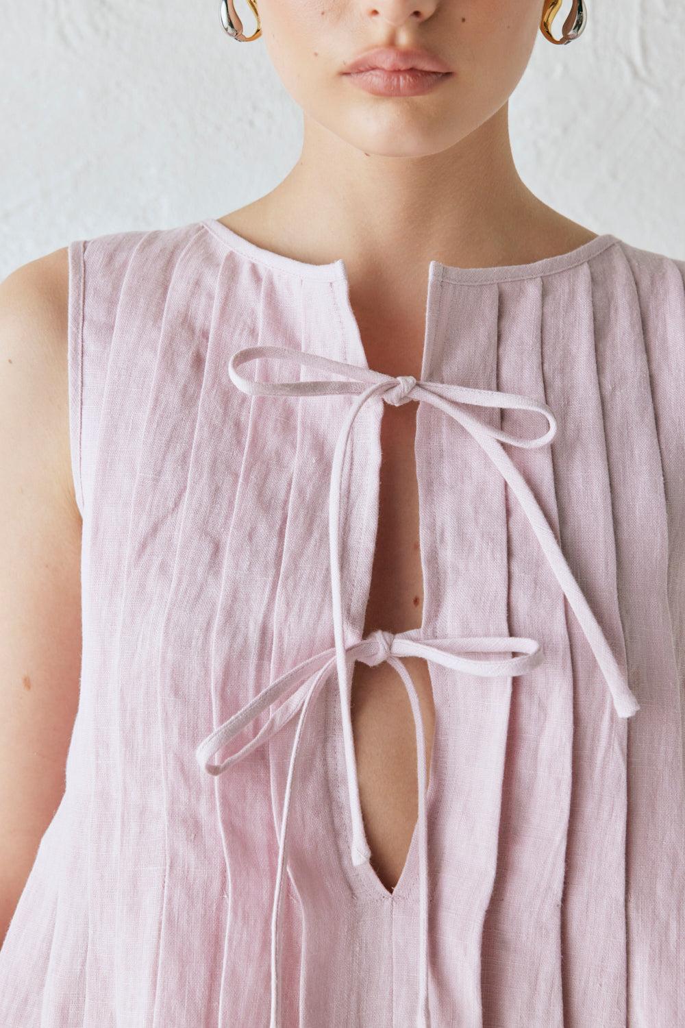 Valeria Linen Top Musk