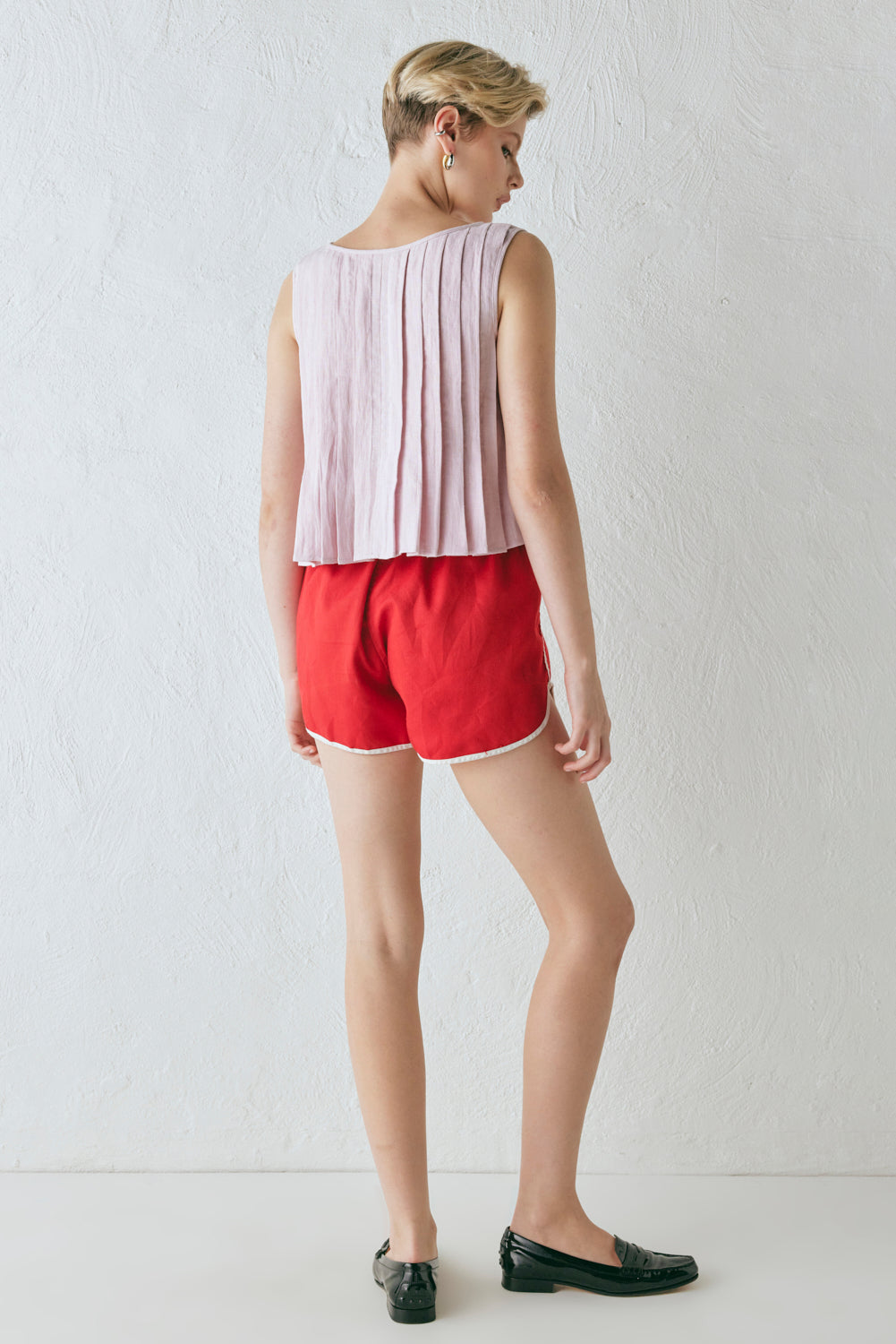Valeria Linen Top Musk